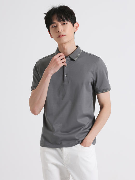 callisto灰色丝绵混纺T恤 SSTSS063C 商品图0