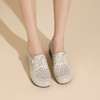 西村名物2023夏季新款休闲风镂空扣带单鞋女软底软面洞洞鞋X23AH13351 商品缩略图4