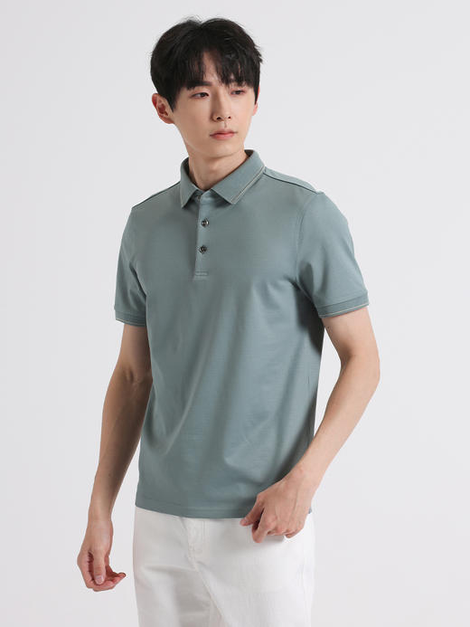 callisto绿色丝绵混纺T恤 SSTSS063C 商品图1