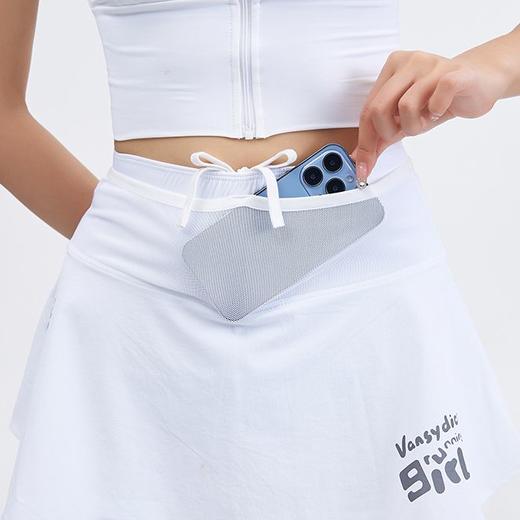 范斯蒂克运动半身裙女假两件防走光高腰弹力速干透气跑步健身短裙 商品图2