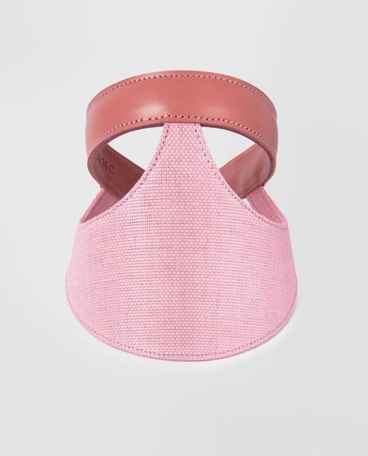 Blanc - Lia Visor Joined  - PINK LEATHER - PINK VISCOSE FSC - 帽子 - 粉色 商品图0