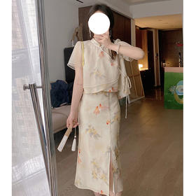 【服装鞋包】月笼纱 新中式国风套装女小个子夏季显瘦两件套裙
