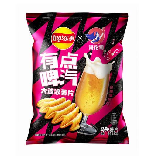 乐事大波浪薯片白桃啤酒味60g/袋 商品图0