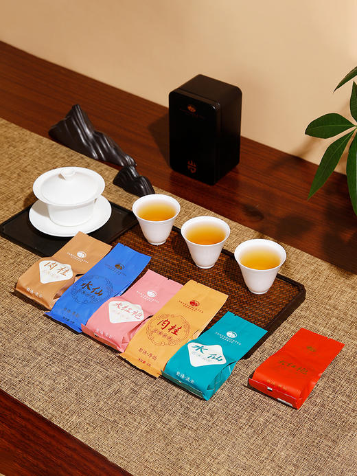 岩语 流云厚韵大红袍茶叶肉桂水仙组合 武夷岩茶特级乌龙茶花香口粮茶48g 商品图1