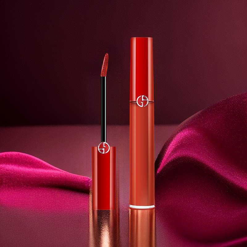  【全球购】ARMANI阿玛尼红管唇釉丝绒哑光口红裸色系滋润烂番茄 #405 #206 #415 正装6.5ml  