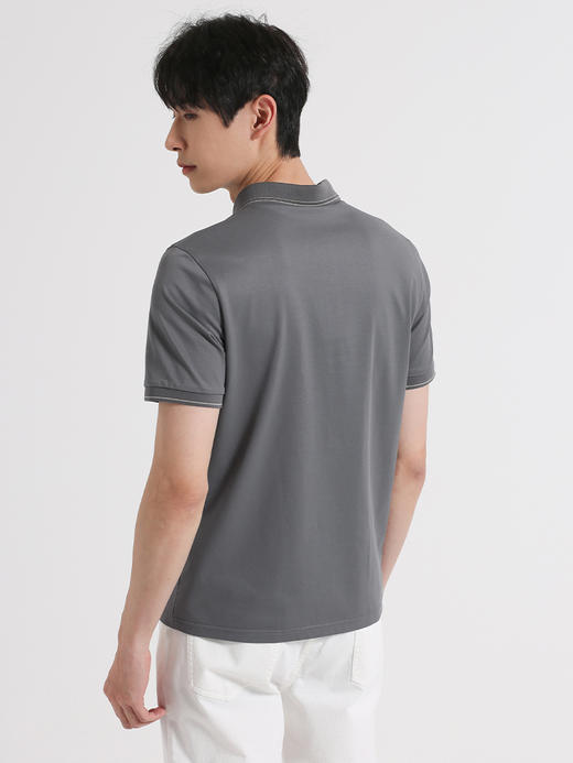 callisto灰色丝绵混纺T恤 SSTSS063C 商品图2