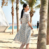 佐尔美夏季新款 真丝乔其V领碎花100%桑蚕丝真丝连衣裙女E32LS59 商品缩略图4