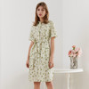 【100棉系带衬衫裙】23年春夏新品女士纯棉连衣裙时尚印花系带收腰裙子 商品缩略图0