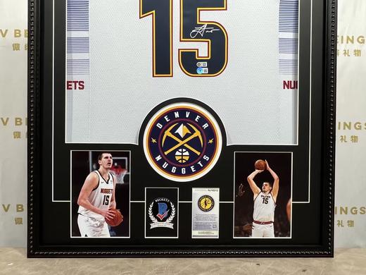 收藏系列 约基奇 掘金队15号白色 亲笔签名球衣 商品图2