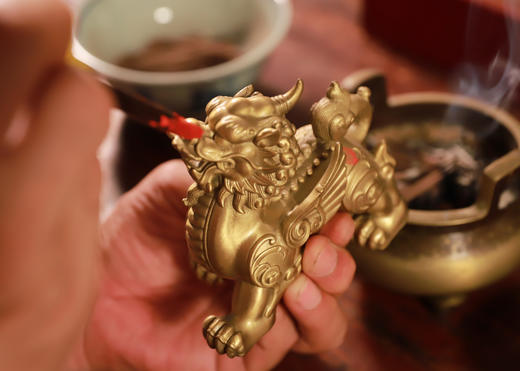 全铜貔貅摆件，办公家居开业礼品 商品图6