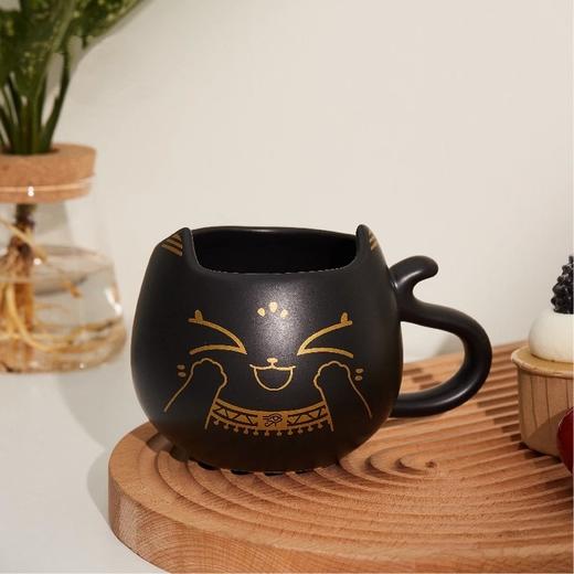 大英博物馆盖亚·安德森猫系列 淡定喵开心喵异形陶瓷马克杯 商品图2
