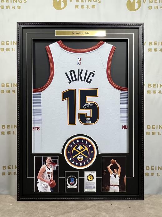 收藏系列 约基奇 掘金队15号白色 亲笔签名球衣 商品图3