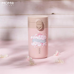 日本momoconcept品牌弹跳保温咖啡杯樱花限定款310ml