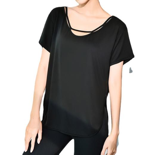 跃牌【健舞健美】系列舒适宽松薄款垂感短袖T瑜伽罩衫 8230（无胸垫） 商品图3