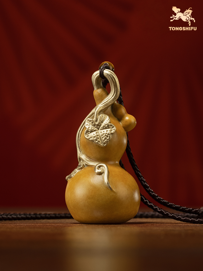 铜师傅 铜挂件《福禄（葫芦）》铜葫芦桌面办公室装饰品