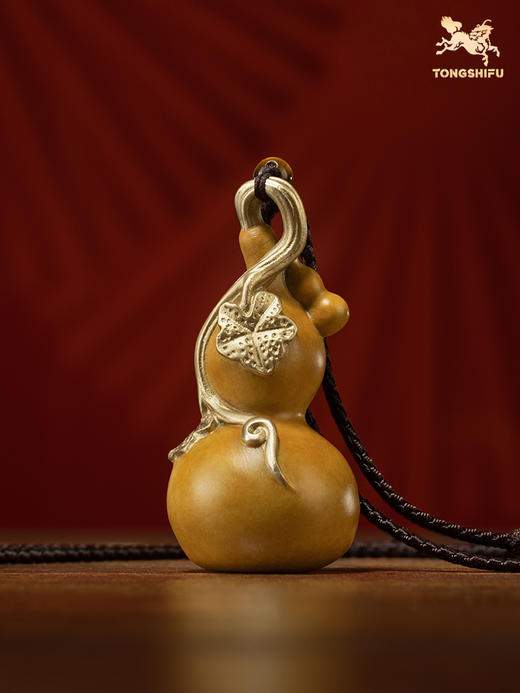 铜师傅 铜挂件《福禄（葫芦）》铜葫芦桌面办公室装饰品 商品图0