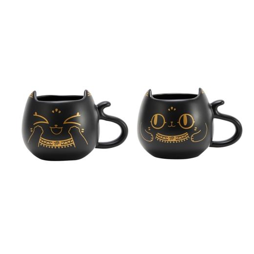 大英博物馆盖亚·安德森猫系列 淡定喵开心喵异形陶瓷马克杯 商品图4