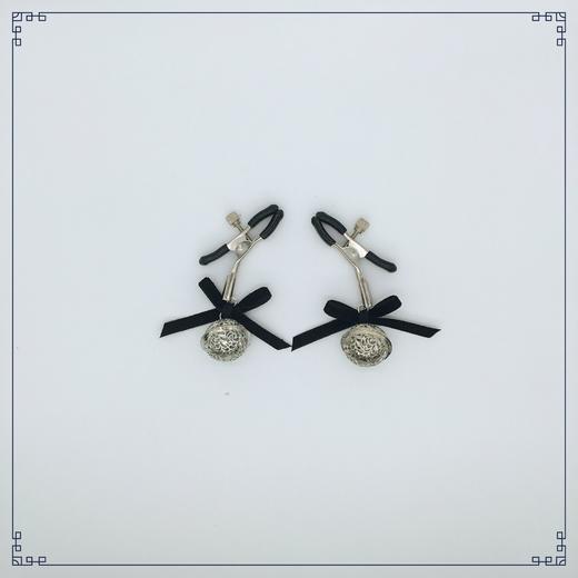 【双旦狂欢·钜惠来袭】 大象情趣乳夹 蝴蝶结铃铛款 可调节 商品图1