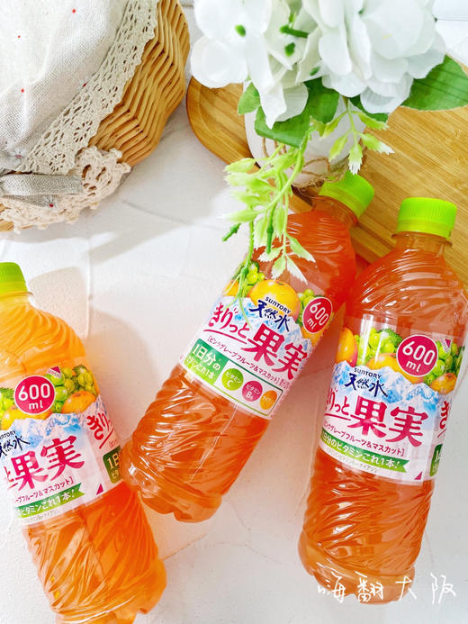 三得利葡萄柚玫瑰香乳条果汁饮料600ml 商品图1