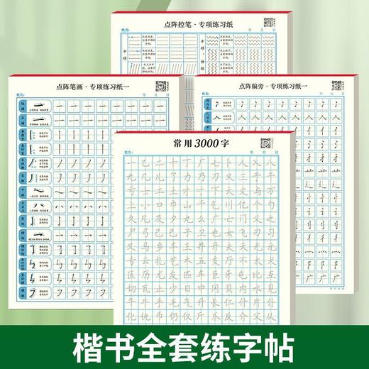 常用3000字通用版楷书入门基础练习硬笔练字帖初学者从控笔到笔画偏旁在练习常用3000字硬笔书法用纸 商品图3