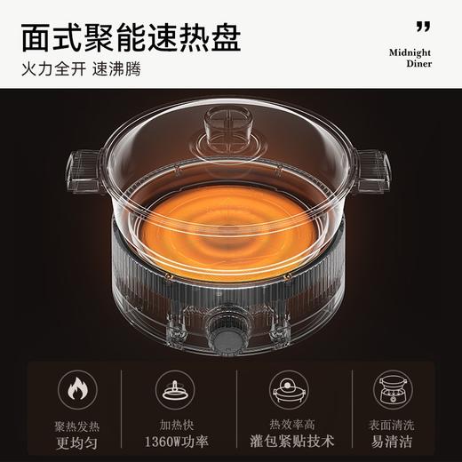 大宇电火锅鸳鸯锅分体式火锅家用电锅蒸煮炒菜一体大容量电炒锅 商品图3