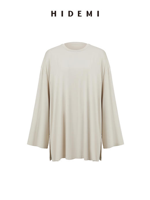 HIDEMI度假系列裸感圆领柔软长袖T恤 商品图11
