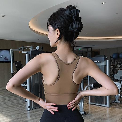 【3~5天发货】跃牌【美度空间】系列聚力曲线运动内衣女显瘦美背全固定罩杯一体式健身文胸WX1490（一体式胸垫） 商品图2