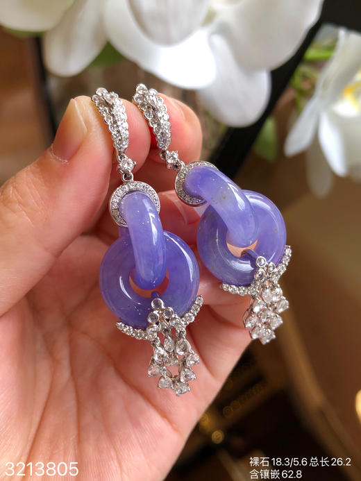 冰紫罗兰双环耳坠【3213805】具体价格微信咨询 商品图5