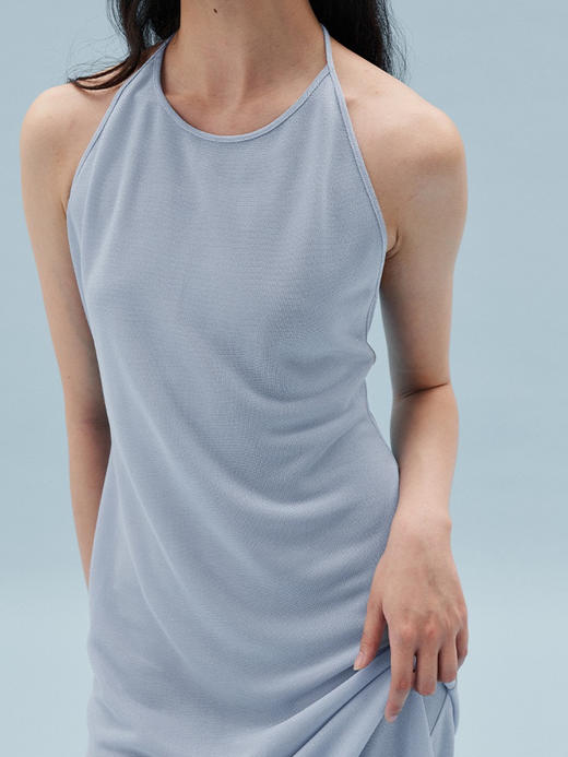 HOSIKARI｜HO23SS24 星空挂脖露背针织连衣裙 [ 黑 / 蓝 ] 商品图5