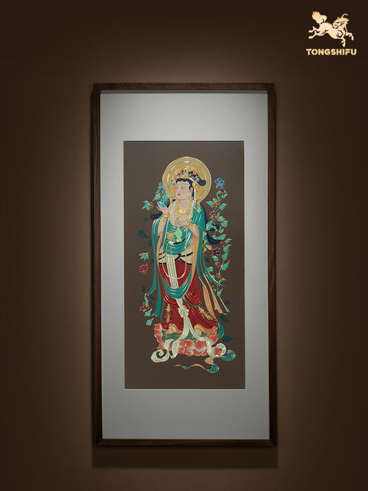 铜师傅 手工錾刻 铜雕画《观世音菩萨》客厅装饰画 玄关画 背景画 商品图1