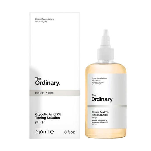 【保税仓】The Ordinary7%乙醇酸净肤水  爽肤水 240ml 商品图0