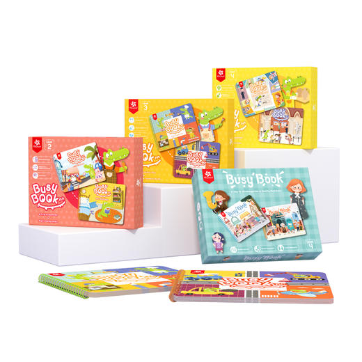 Pinwheel小鳄鱼忙碌书安静贴婴儿手撕宝宝早教魔术贴玩具（1-6岁） 商品图9