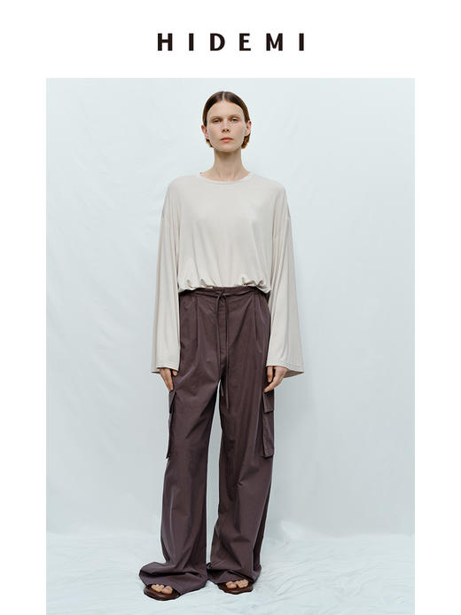 HIDEMI度假系列裸感圆领柔软长袖T恤 商品图9