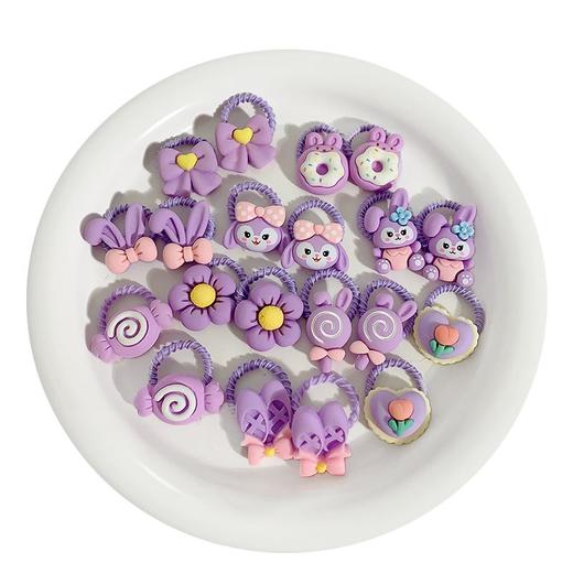 儿童可爱草莓熊皮筋女童扎头发新款发圈宝宝不伤发头绳橡皮筋发饰 商品图4