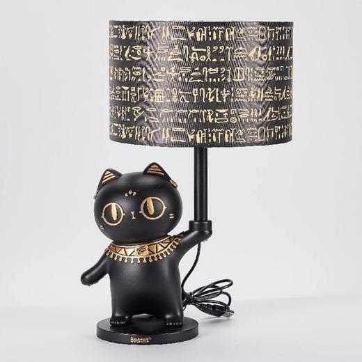 大英博物馆埃及系列 安德森猫罗塞塔石碑萌猫卧室氛围灯台灯摆件 商品图4