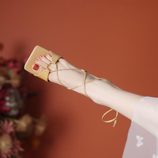 时尚个性，舒适真皮绑带高跟凉鞋WC-M7271 商品图13