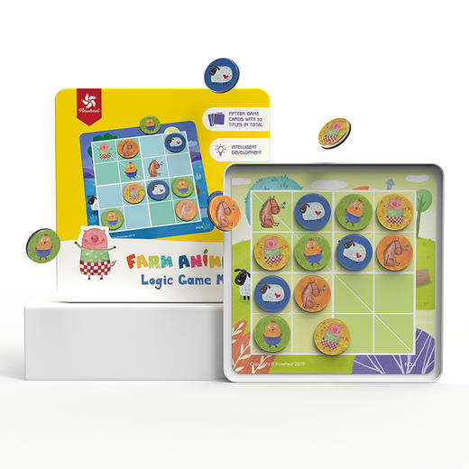 Pinwheel磁力数独儿童入门四宫格幼儿园逻辑思维训练玩具游戏（3岁以上） 商品图5