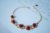 477096 18k金镶阿卡牛血红珊瑚·手链 极简大牌风，独家设计新品。 不规则几何设计，18k金精工打造。 裸石取一7.3*5.9mm，总长16.5+2.5cm延长链 超值价💰5980 商品缩略图7