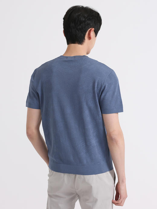 callisto蓝色棉混纺T恤 SSTSS142C 商品图2