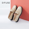 DFuse迪芙斯秋季新款牛皮方头流苏乐福鞋平底单鞋DF33112008 商品缩略图13