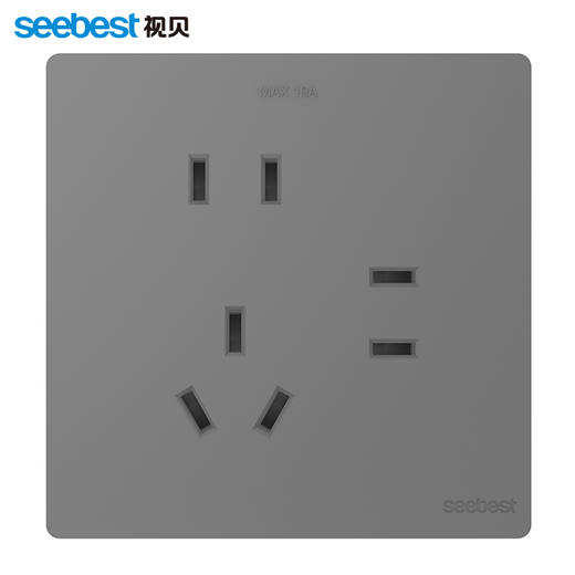 视贝Q5S灰系列(墙开插座) 商品图8