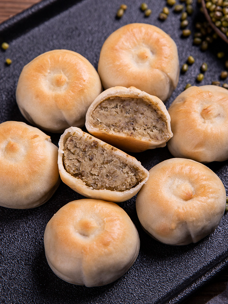 加送1盒绿豆饼！【好多饼饼】绿豆饼/芋相莲饼/莲子银耳饼/芋泥紫薯饼/黑米饼 5种口味随心搭配 现做现发 新鲜短保12天！
