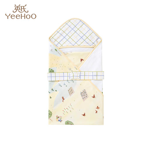 英氏-寝具类（春）G3田园满印大抱被英氏白F 商品图0