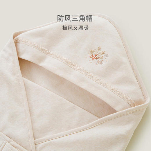 英氏-寝具类（春）G3珊瑚35棉大抱被浅杏仁F 商品图1