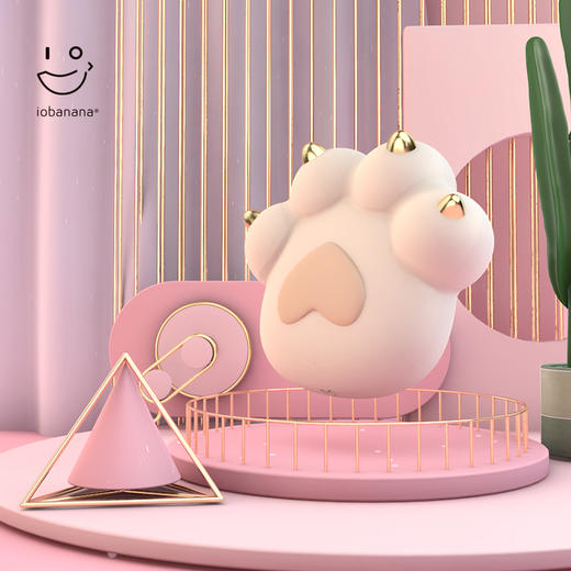 iobanana猫掌按摩器 猫爪女用跳蛋 情趣震动器摇滚金色 商品图0