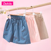 笛莎官方童装女童短裤夏装2023新款纯棉宝宝运动裤女孩儿童裤子薄 商品缩略图0
