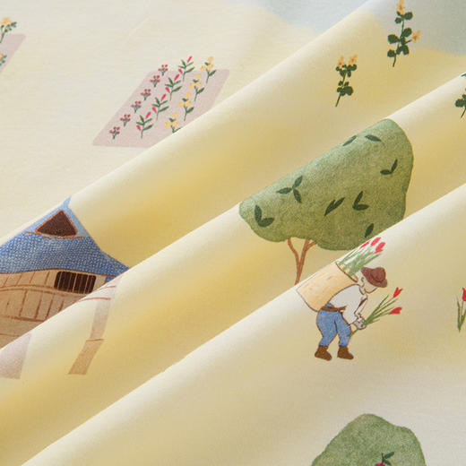 英氏-寝具类（春）G3田园满印大抱被英氏白F 商品图2