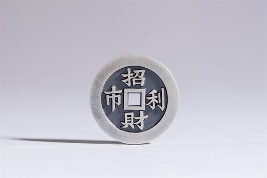 矩德泉坊 纯银手作  招财利市背献宝图（2.9厘米版）634 商品图0
