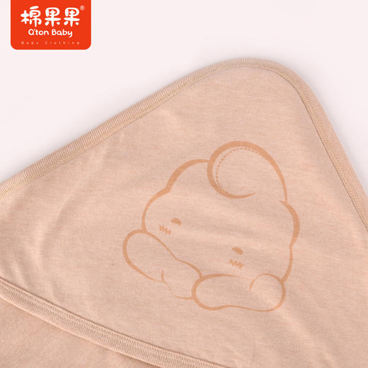 棉果果四季通用春秋冬夏季双层汗布不夹棉新品彩棉抱被被子毯子90*90cm 商品图2