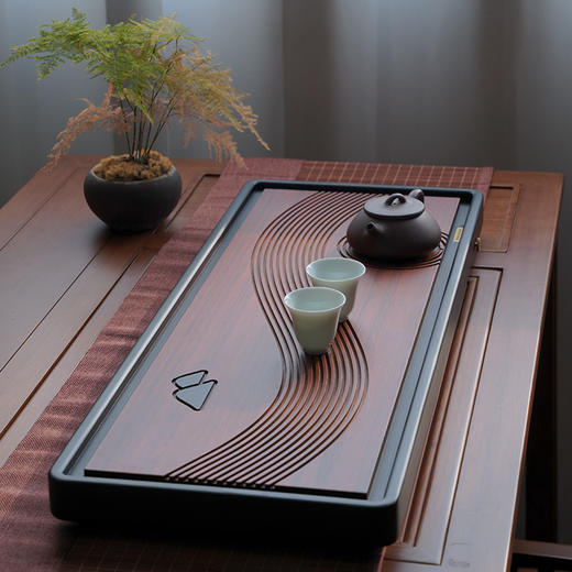 祥福归宁茶盘 现代纯天然高端家用干泡台茶台茶具托盘茶海茶几茶盘 商品图1